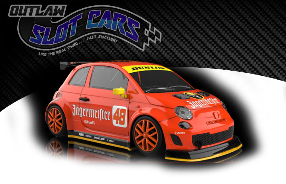 NSR 0548SW Abarth 500 JAGERMEISTER LIVERY 47 YELLOW