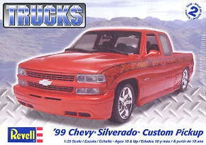 1999 Chevy Silverado Red Model Kit 1/24