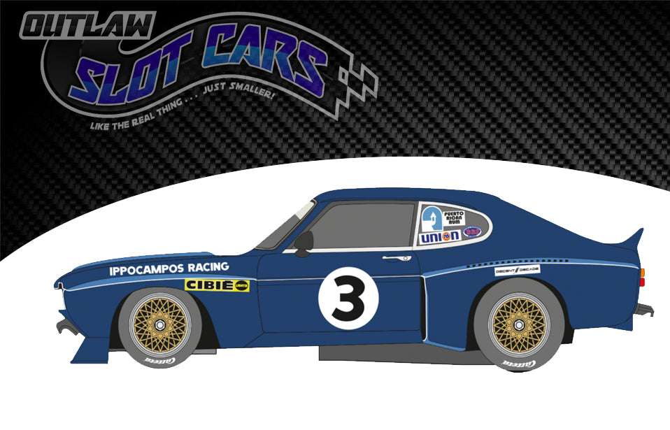 Carrera 20027834 Ford Capri RS 3100 "Ippocampos Racing, No.3"