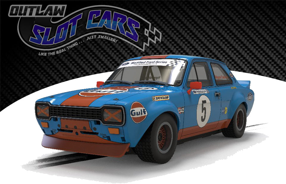 Scalextric C4530 FORD ESCORT MK1 WAYNE CRABTREE MODIFIED FORDS 2023 - GULF