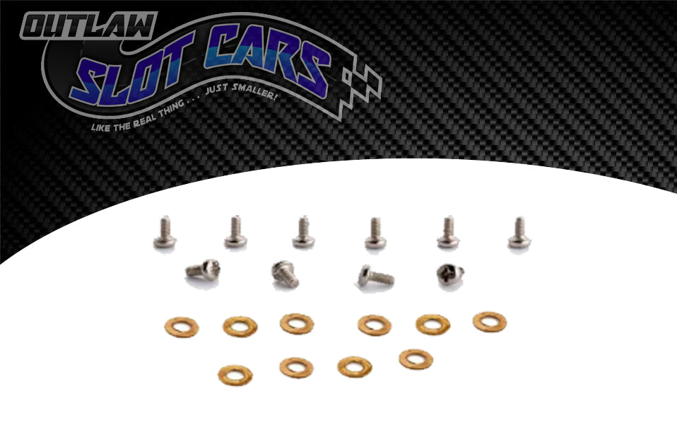 SLOT.IT SCREWS CH41C - M2 x 4mm Motor Fixing Screws x 10