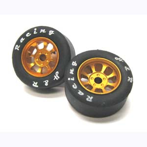 HR1113 - 27x12 Rubber tire on Nascar style Gold se