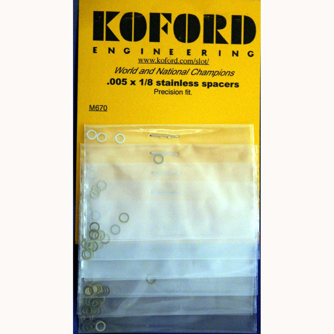 Koford .005 1/8 Spacers M670 6PB