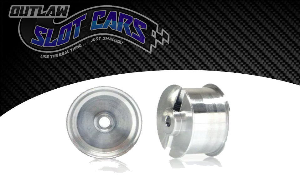 SLOT.IT WHEELS W13609515A - 2 x 13.6 x 9.5mm wheels for sponge tyres ( ex WH1211-AL )