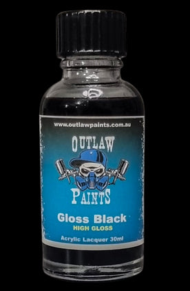 Outlaw Paints Gloss Black 30ml