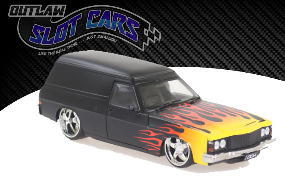 DDA 1:24 Plastic Black w/Flames HJ DDALU
