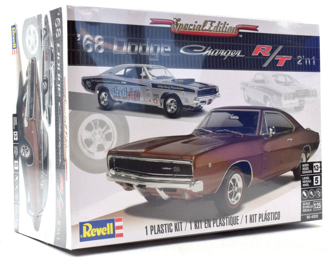 1968 Dodge Charger R/T Model Kit 1/25