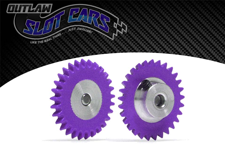 SLOT.IT GEARS GA1629PL - 29T Anglewinder Spur Alum