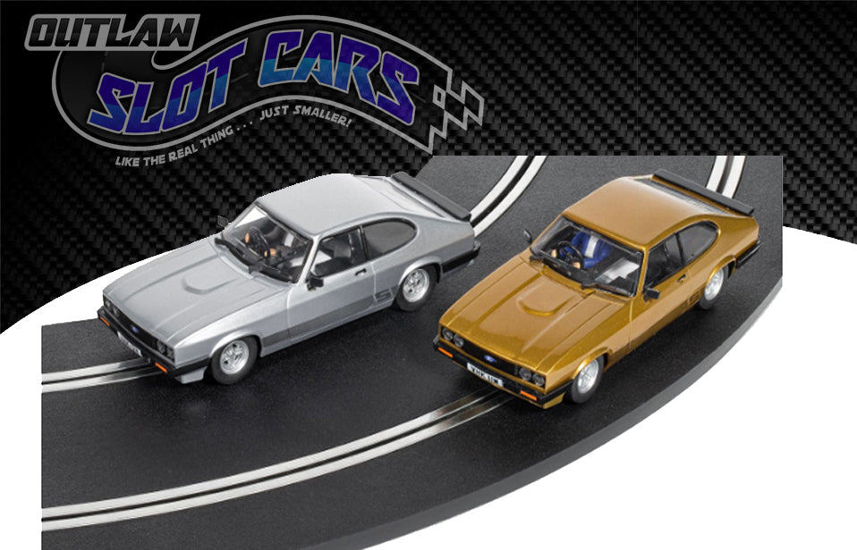 Scalextric C4642 The Professionals Ford Capri Mk III - Twin Pack