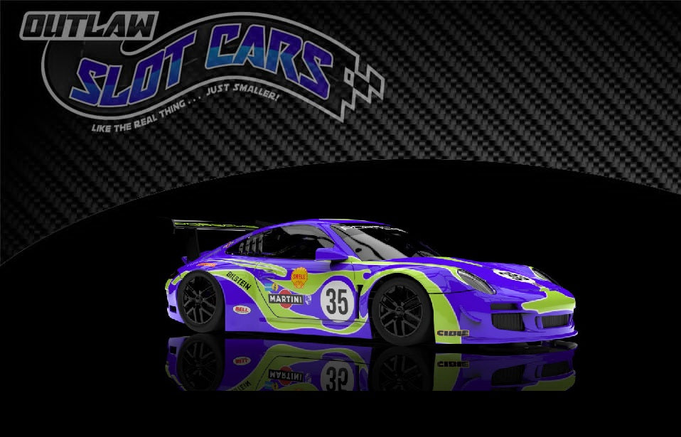 NSR 0636SW - Porsche 997 - Purple Hippie Psychedel