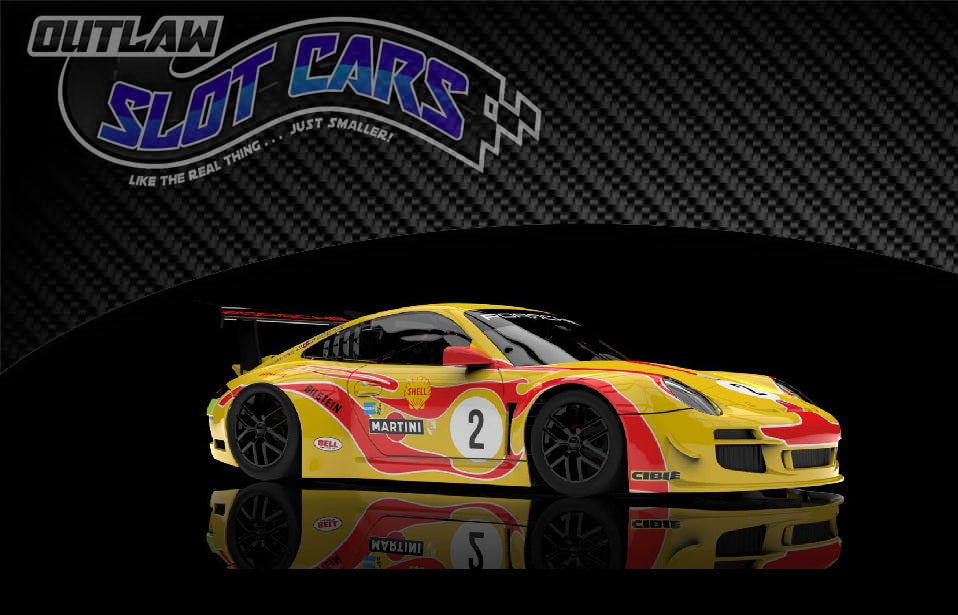 NSR 0637SW - Porsche 997 - Yellow Hippie Psychedel
