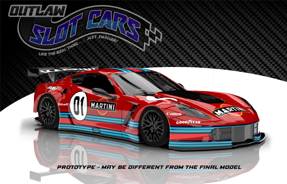 0436SW	CORVETTE C7.R MARTINI LIVERY RED