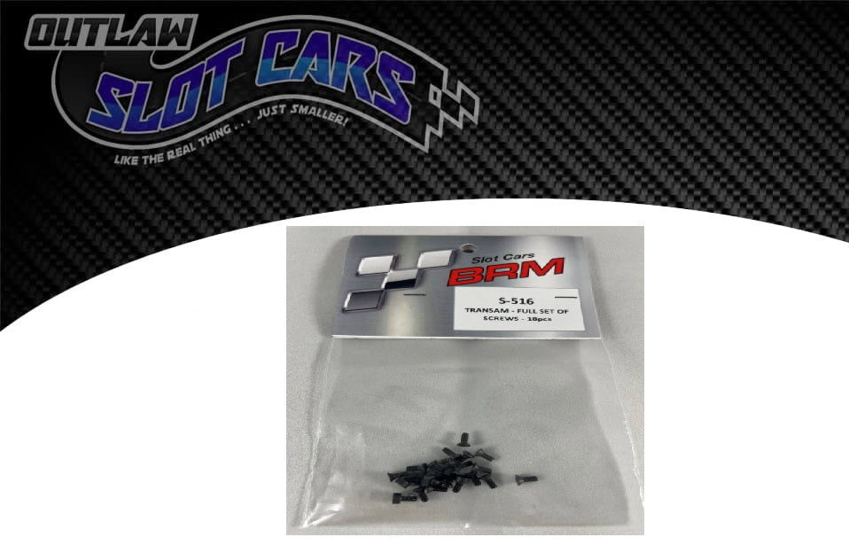BRM S-516 - Body & Chassis Screw Set - for Trans-A
