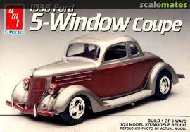 36 Ford 5 Window Coupe Model 1/25